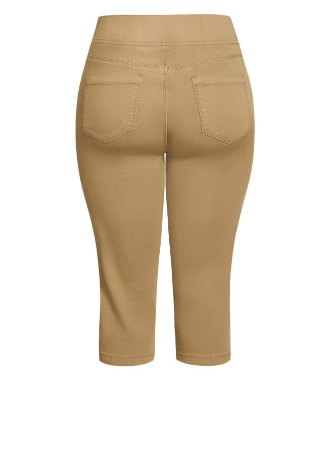 Butter Denim Pull On Crop Jeans