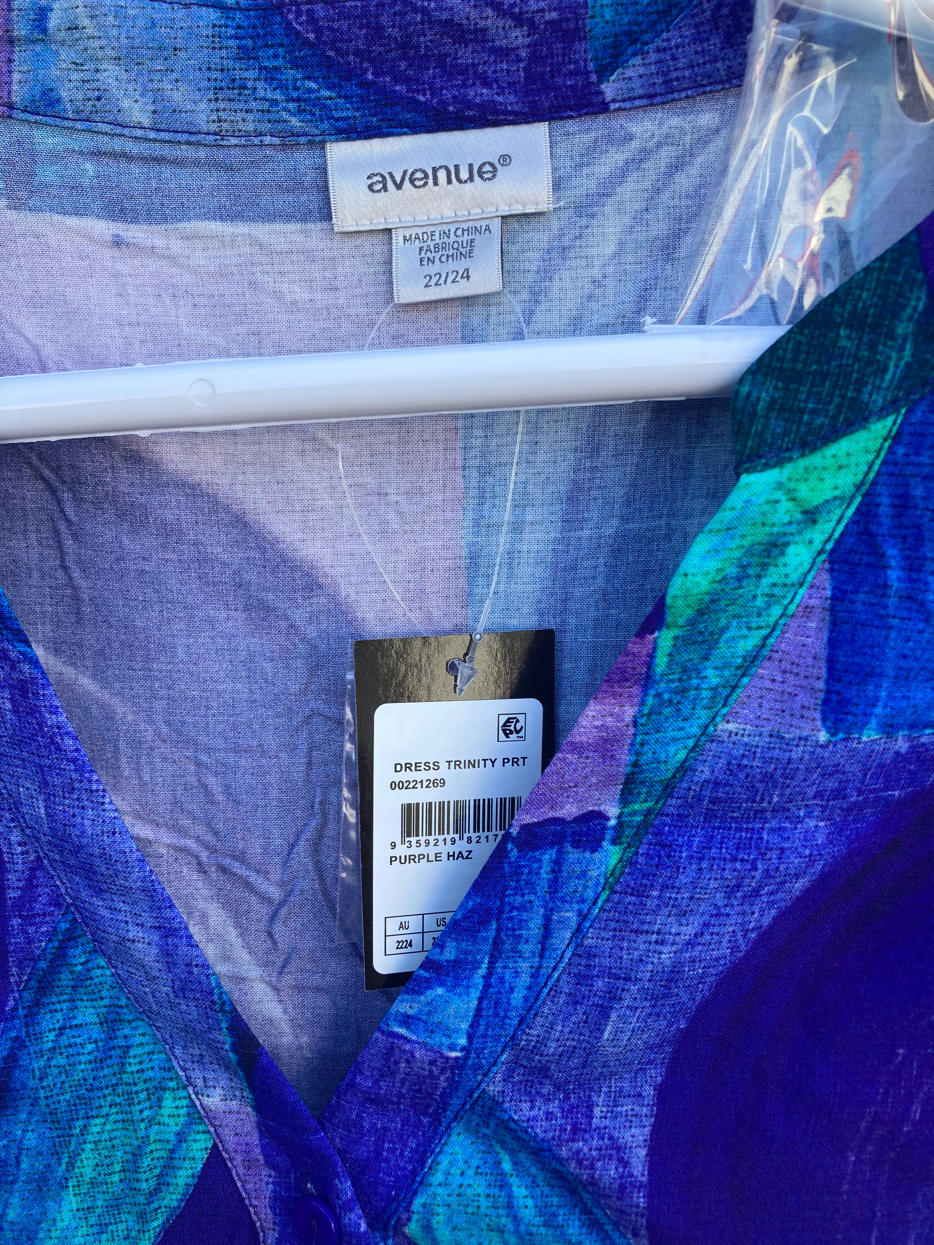 Blue Circular Top Purple Haze Womens