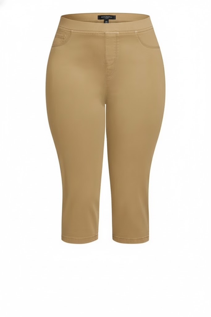 Butter Denim Pull On Crop Jeans